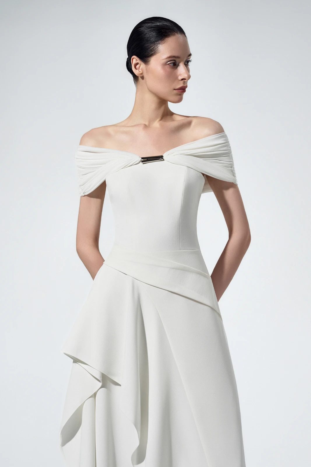 Aeria Off-Shoulder Maxi Dress - MEAN BLVD