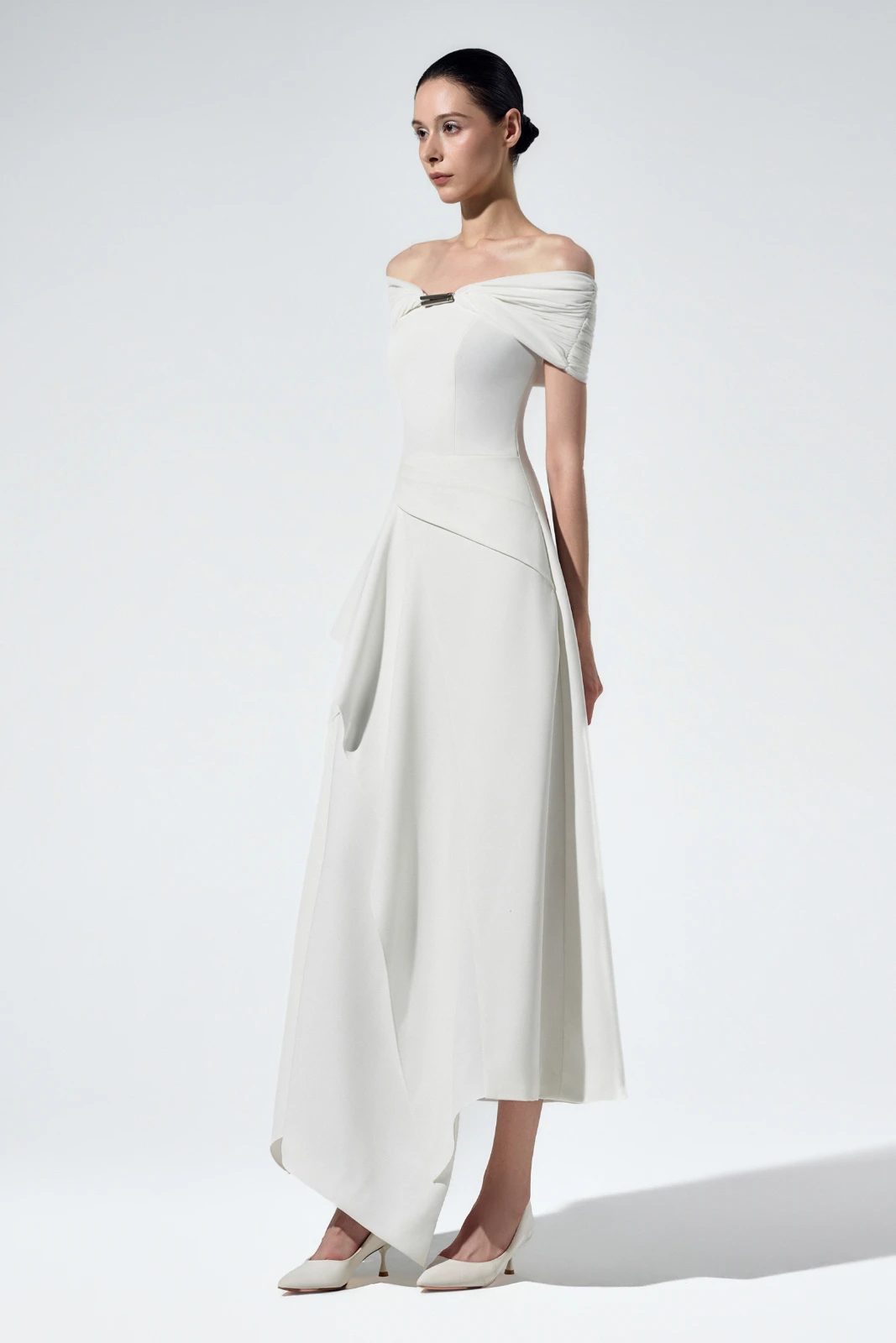Aeria Off-Shoulder Maxi Dress - MEAN BLVD