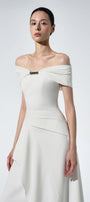 Aeria Off-Shoulder Maxi Dress - MEAN BLVD
