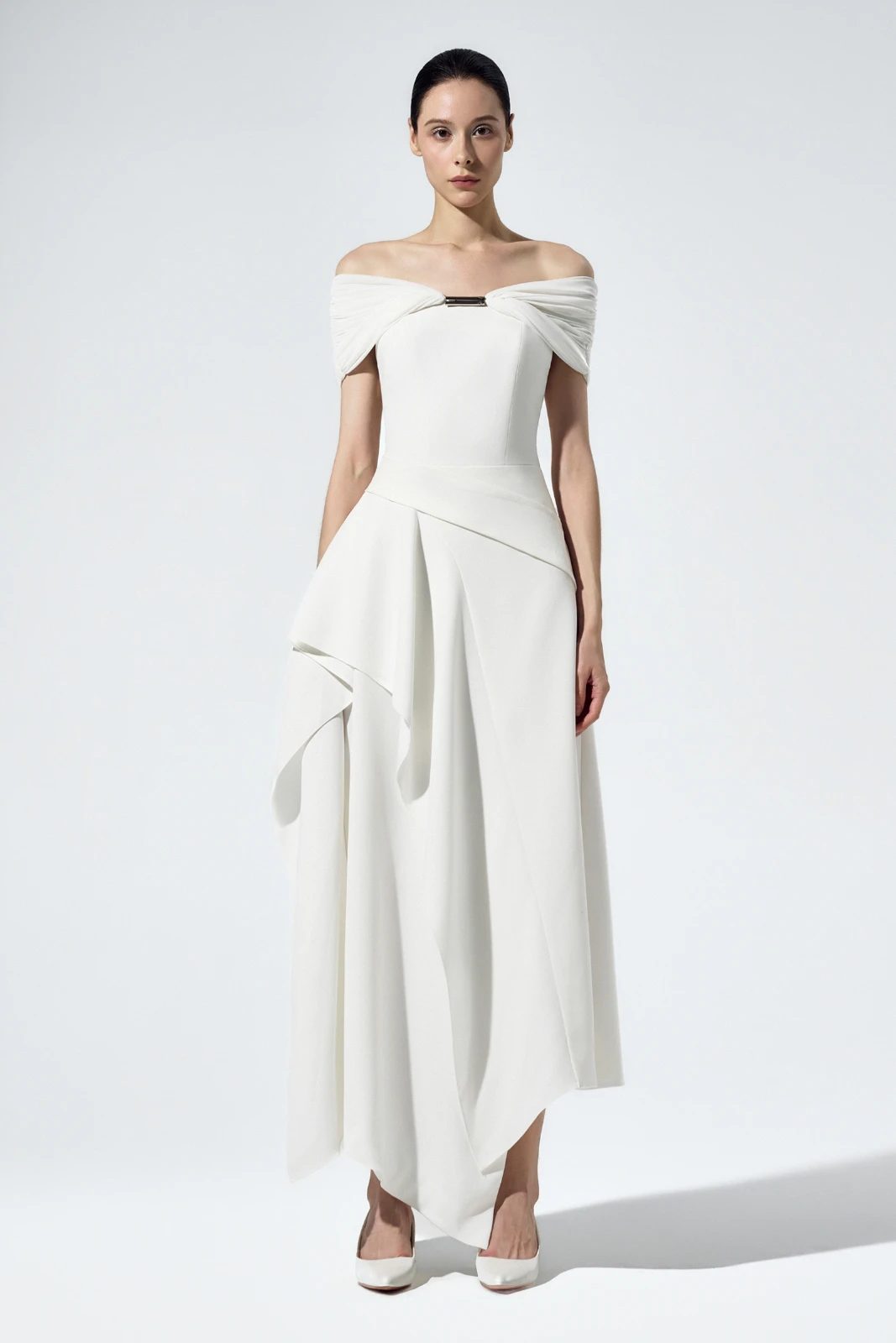 Aeria Off-Shoulder Maxi Dress - MEAN BLVD