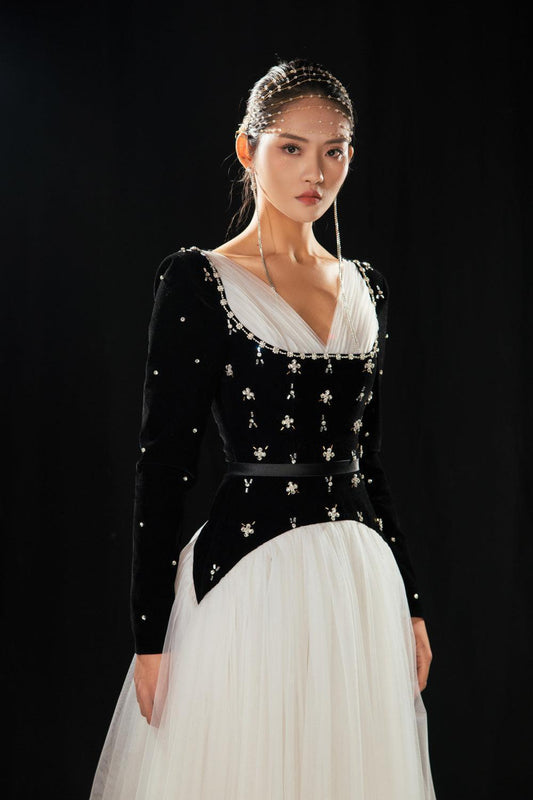 Aguilar Ball Gown Gathered Organza Floor Length Dress - MEAN BLVD