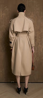 Alba Collared Trench Coat - MEAN BLVD