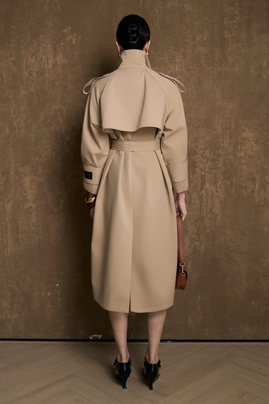 Alba Collared Trench Coat - MEAN BLVD