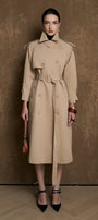 Alba Collared Trench Coat - MEAN BLVD