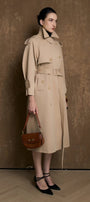 Alba Collared Trench Coat - MEAN BLVD