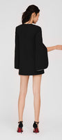 Aleah Straight Slit Sleeved Rain Cloth Mini Dress - MEAN BLVD