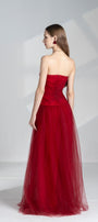 Alena A-line Sweetheart Neck Mesh Floor Length Dress - MEAN BLVD