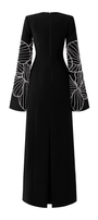 Alexa Sheath Split Sleeved Crepe Midi Dress - MEAN BLVD