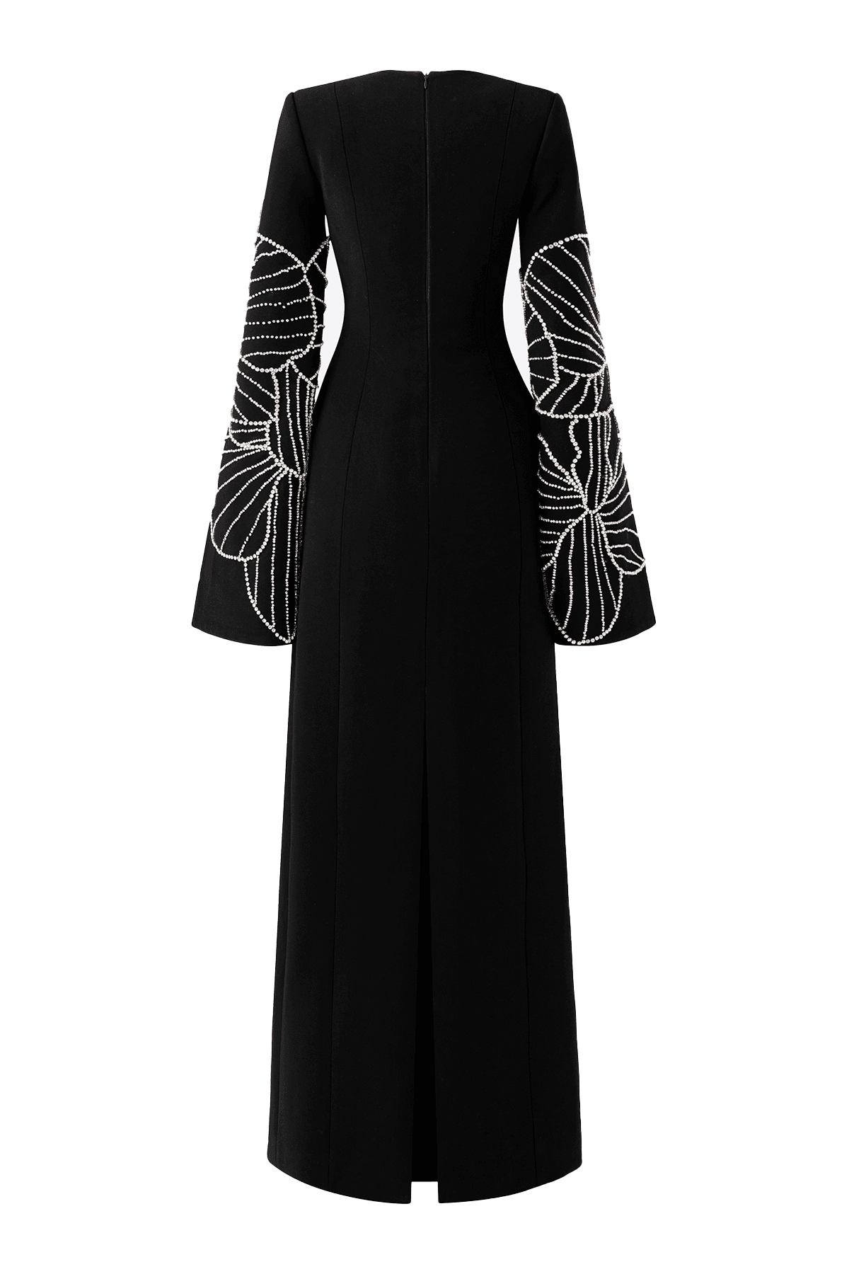 Alexa Sheath Split Sleeved Crepe Midi Dress - MEAN BLVD