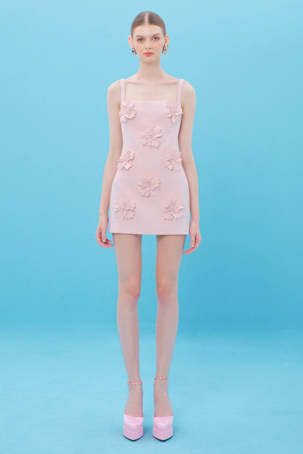 Alexis A-line Camisole Burlap Mini Dress - MEAN BLVD