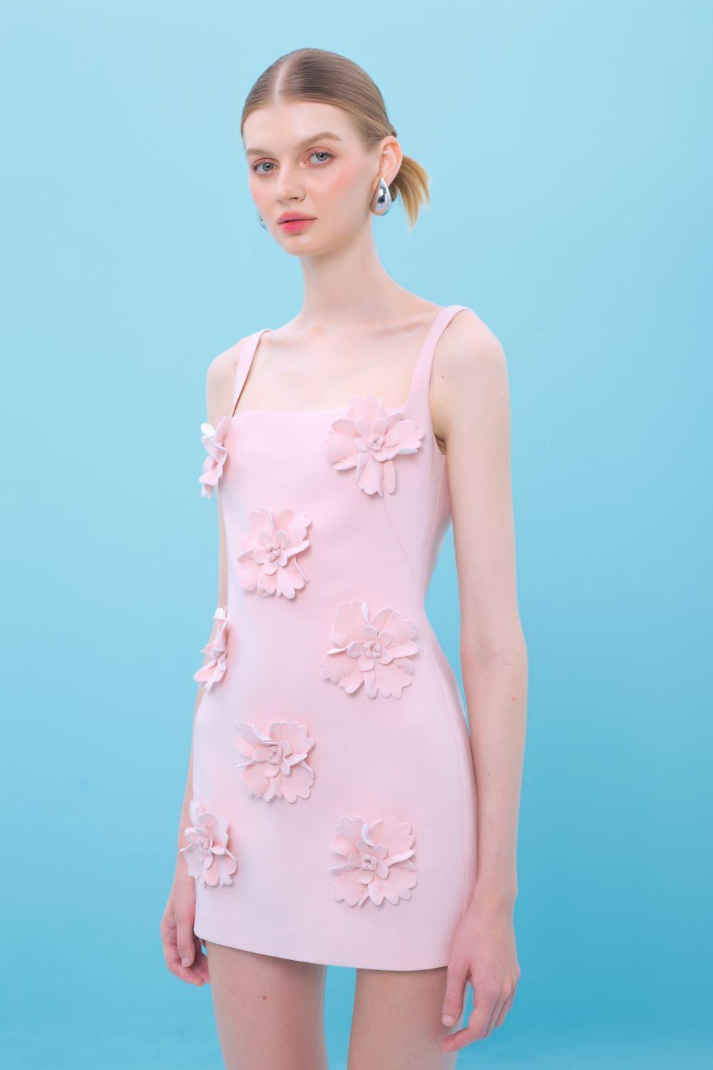 Alexis A-line Camisole Burlap Mini Dress - MEAN BLVD