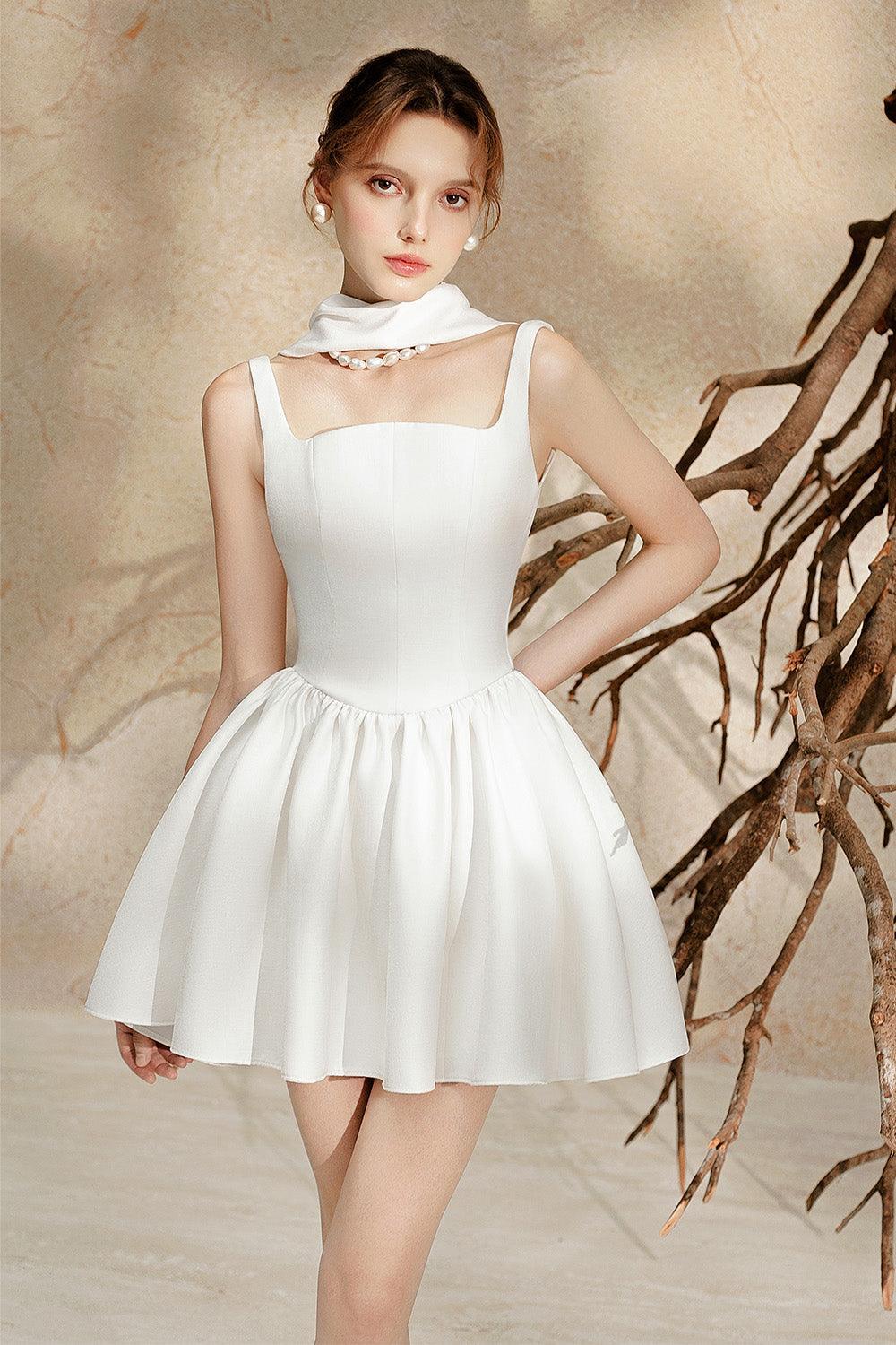 slim fit dress slacks Women's Alice Fit and Flare Sleeveless Floss Mini Dress XS/S/M/L/Customize White Mean Blvd White / Xs