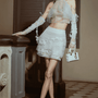 Alva A-line Layered Mesh Mini Skirt - MEAN BLVD