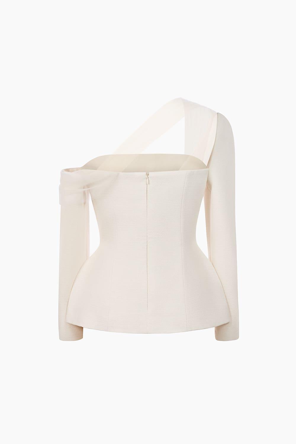 Alya Asymmetric Shoulder Top - MEAN BLVD