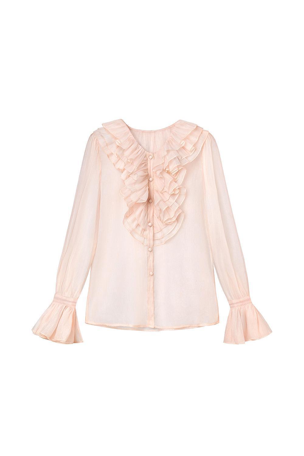 Amanda Straight Poet Sleeved Polyester Blouse - MEAN BLVD