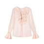 Amanda Straight Poet Sleeved Polyester Blouse - MEAN BLVD