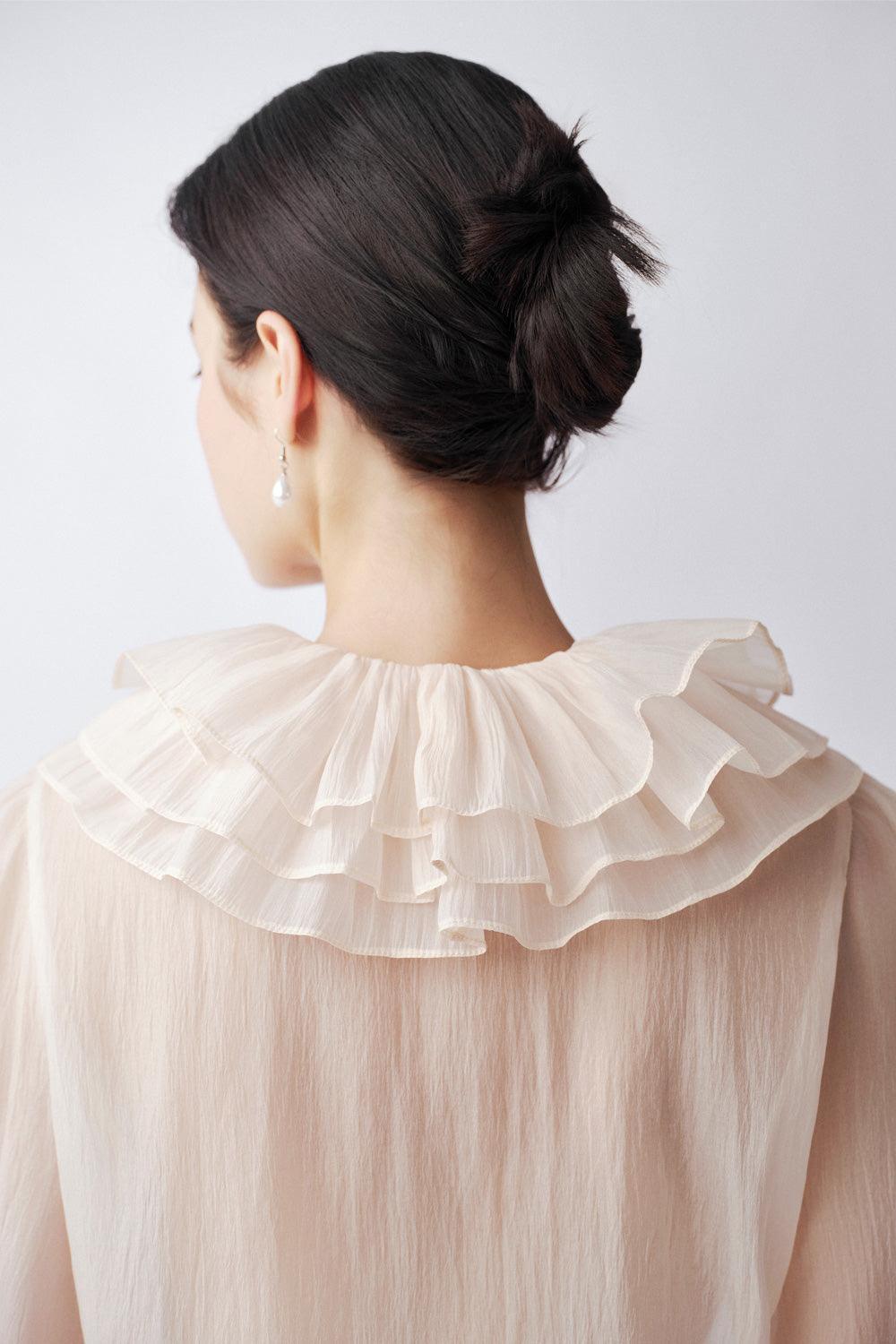 Amanda Straight Poet Sleeved Polyester Blouse - MEAN BLVD