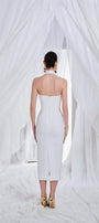 Amaris Sheath Backless Synthetic Midi Dress - MEAN BLVD