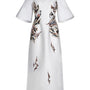 Amaryllis A-line Mandarin Neck Zibeline Calf Length Ao Dai - MEAN BLVD