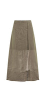 Amber Slit Layered Organza Maxi Skirt - MEAN BLVD