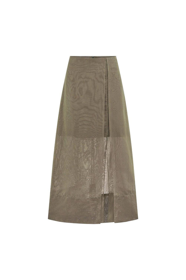 Amber Slit Layered Organza Maxi Skirt - MEAN BLVD