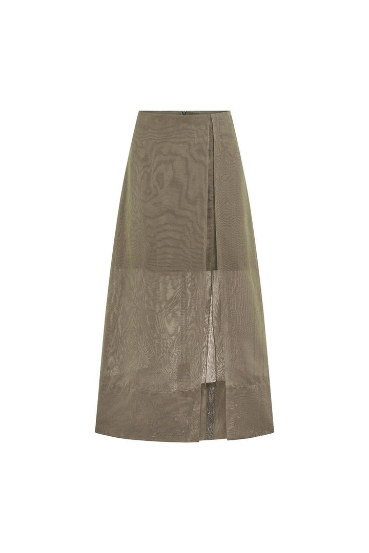 Amber Slit Layered Organza Maxi Skirt - MEAN BLVD