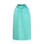 Amelia Straight High Neck Satin Top - MEAN BLVD