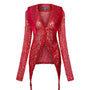Amira Bodycon See-Through Mesh Sequin Shirt - MEAN BLVD