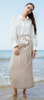 Amity A-line High Waist Kate Midi Skirt - MEAN BLVD