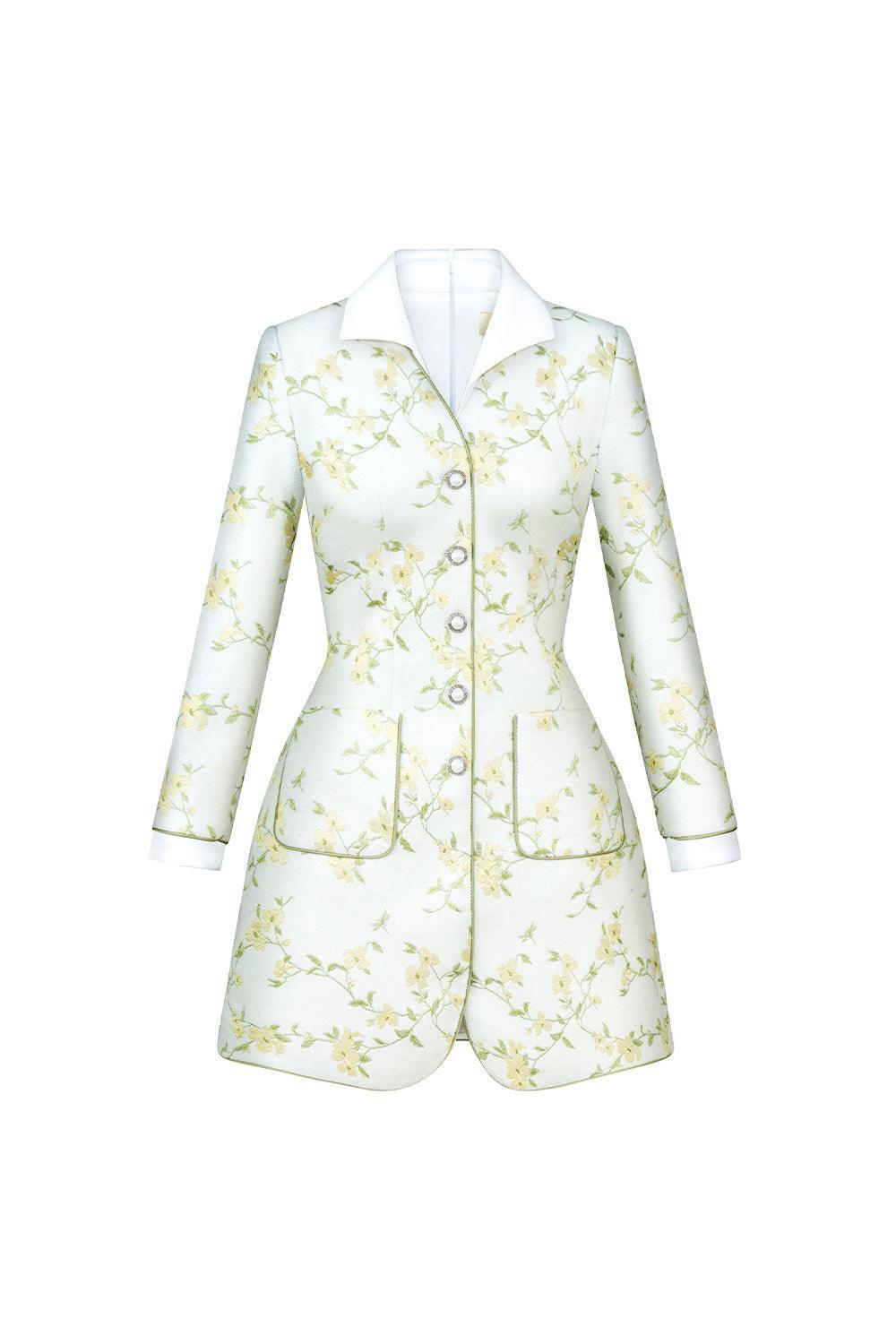 Amoret A-line Patch Pocket Tweed Mini Dress - MEAN BLVD