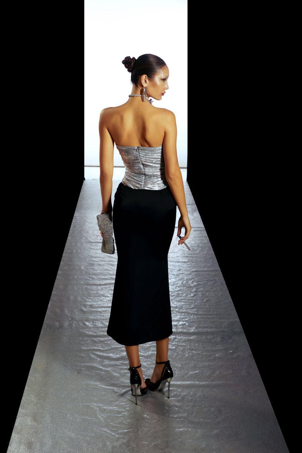 Ana Bodycon Sweetheart Neck Spandex Bodysuit - MEAN BLVD