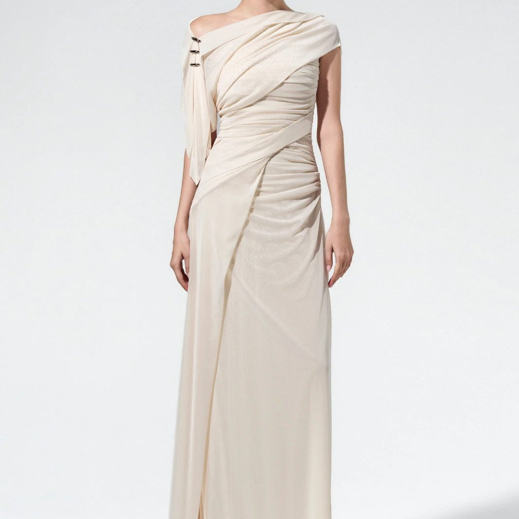 Anaelle Ruched Maxi Dress - MEAN BLVD