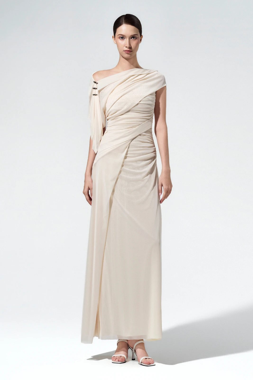 Anaelle Ruched Maxi Dress - MEAN BLVD