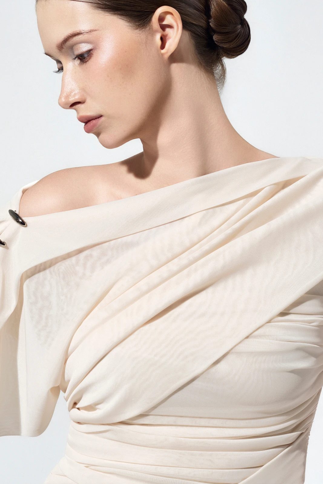 Anaelle Ruched Maxi Dress - MEAN BLVD