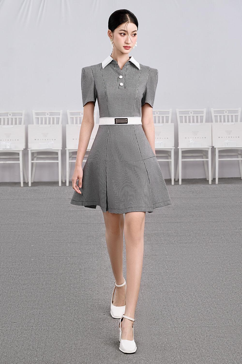 Angel A-line Square Shoulder Cotton Mini Dress - MEAN BLVD