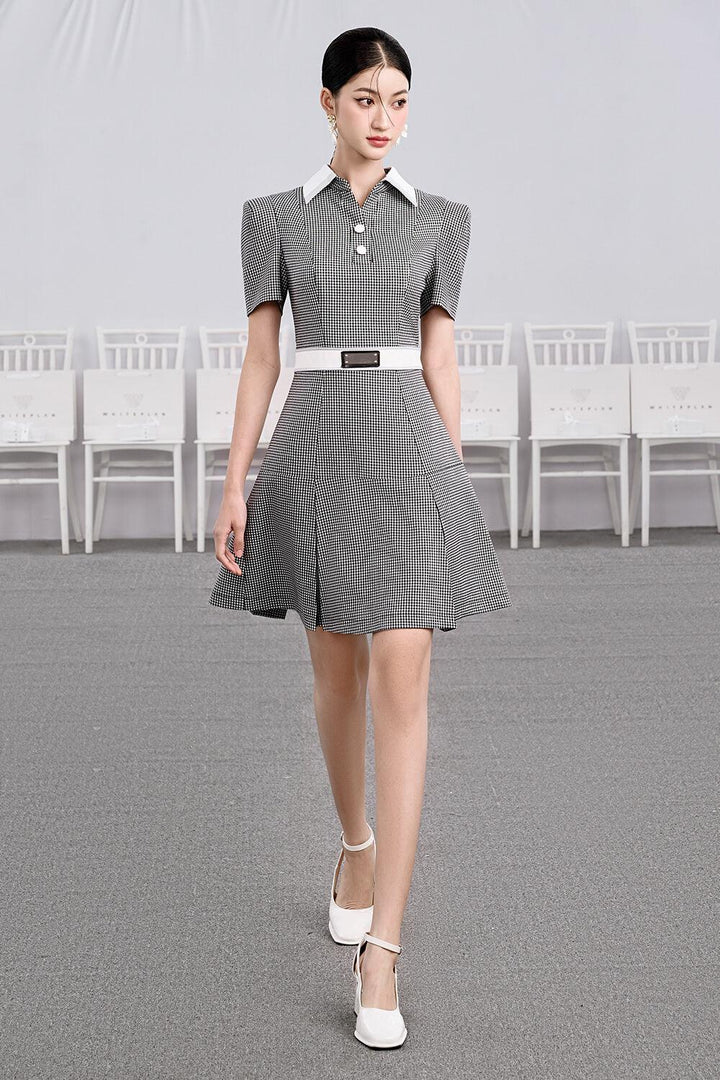 Angel A-line Square Shoulder Cotton Mini Dress - MEAN BLVD