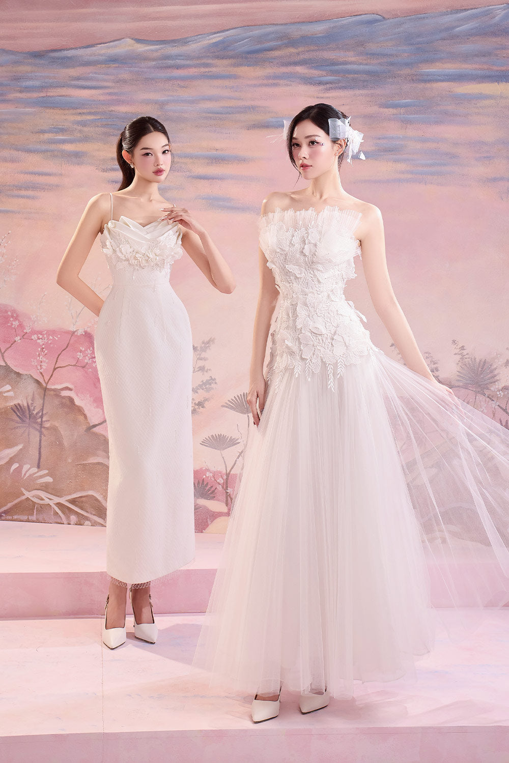 Jandi Pegged Floral Polycotton Midi Dress