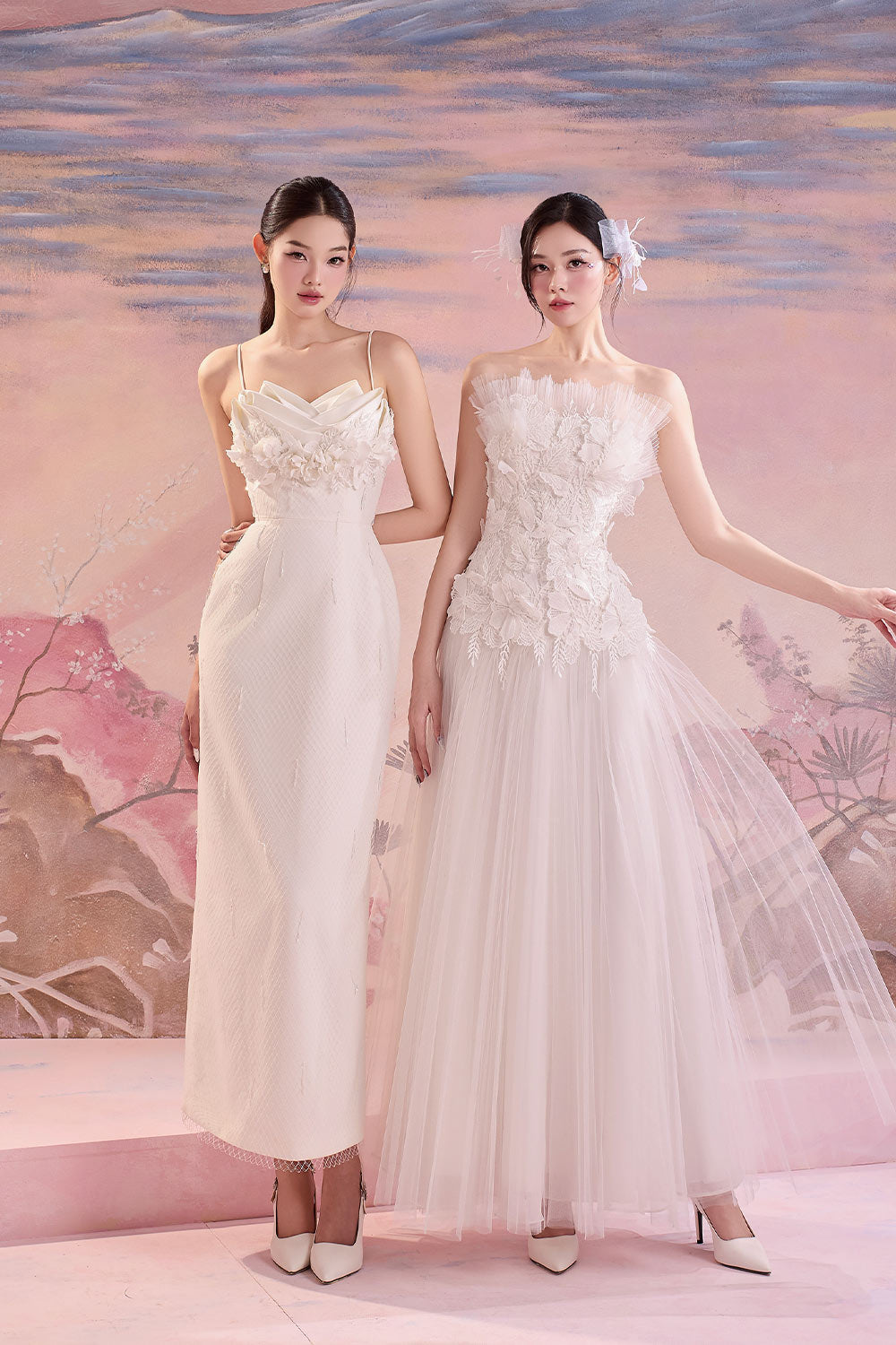 Jandi Pegged Floral Polycotton Midi Dress