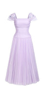 Angelic A-line Square Neck Tulle Ankle Length Dress - MEAN BLVD