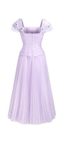 Angelic A-line Square Neck Tulle Ankle Length Dress - MEAN BLVD