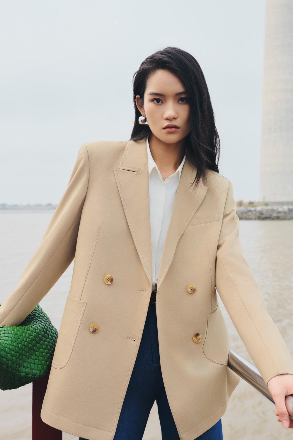 Anna Straight Collared Neck Cotton Poplin Shirt - MEAN BLVD