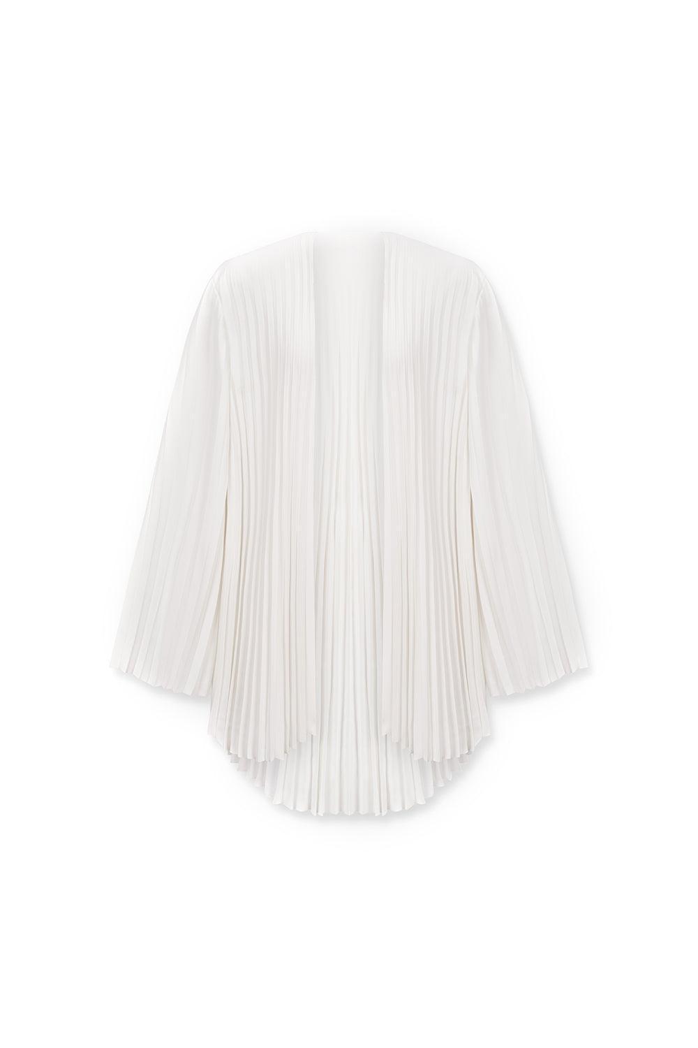 Anne Pleated Long Sleeved Polyester Floor Length Set - MEAN BLVD