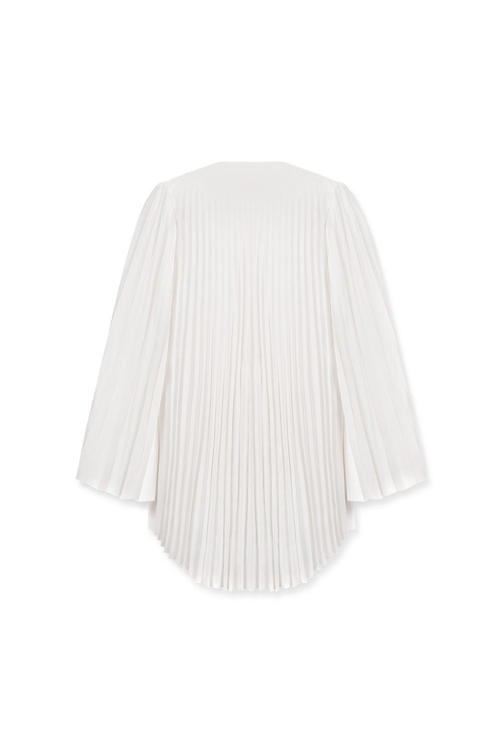 Anne Pleated Long Sleeved Polyester Floor Length Set - MEAN BLVD