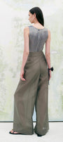 Antique Straight Bow Tie Organza Floor Length Pants - MEAN BLVD