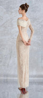Arcturus Sarong Asymmetric Neck Mesh Lace Floor Length Dress - MEAN BLVD