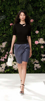 Ariel Cut-Out Knitted Fabric Top - MEAN BLVD