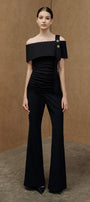 Ariel Gathered One Shoulder Cotton Spandex Top - MEAN BLVD