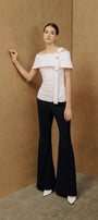 Ariel Gathered One Shoulder Cotton Spandex Top - MEAN BLVD