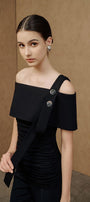 Ariel Gathered One Shoulder Cotton Spandex Top - MEAN BLVD