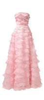 Arjun Strapless Stone Organza Floor Length Dress - MEAN BLVD
